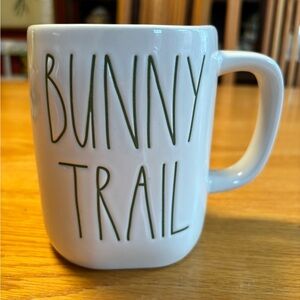 Rae Dunn Easter White Mug with Green Text